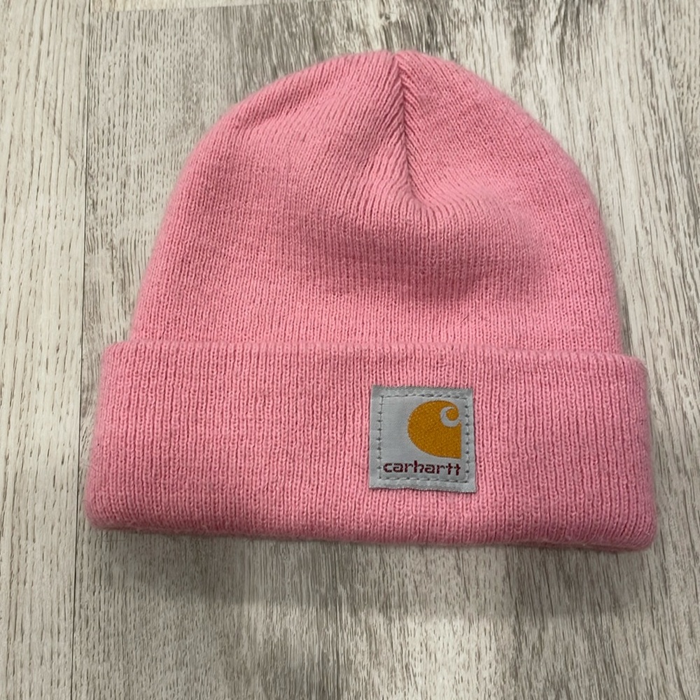 Pink toddler carharttt beanie